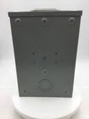 Murray RJ103AXF 125 Amp 1 Phase 3 Wire 4 Jaw 600v Nema 3R Type UAT1 Meter Enclosure