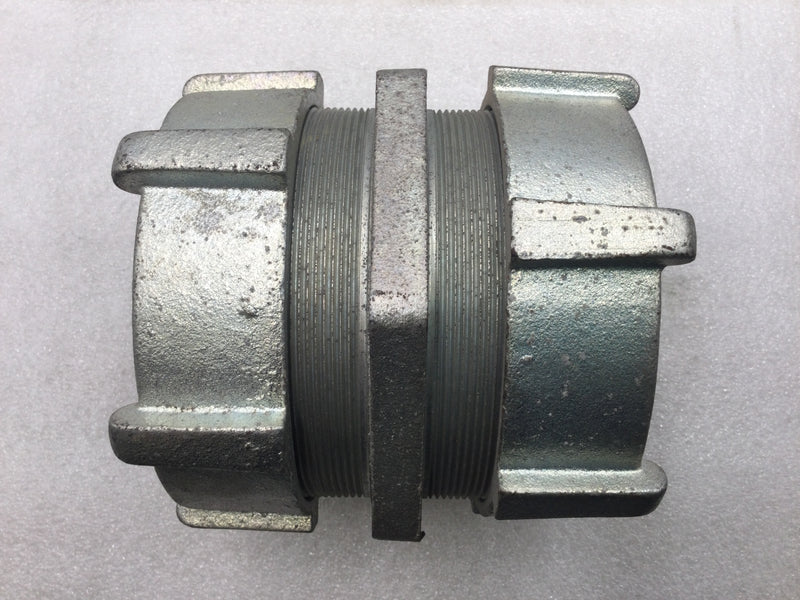 Bridgeport 3109 4" Rigid/IMC/SC Malleable Compression Coupling/Fitting
