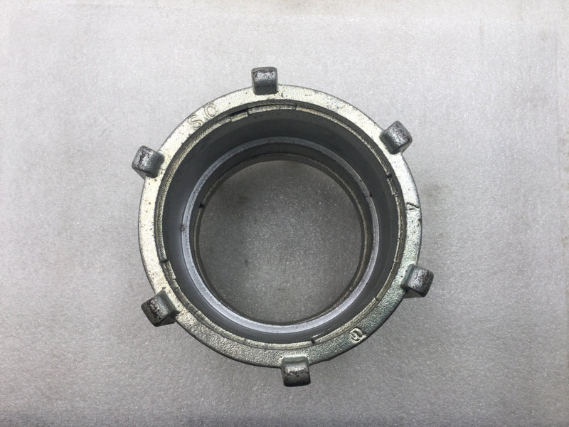 Bridgeport 3109 4" Rigid/IMC/SC Malleable Compression Coupling/Fitting