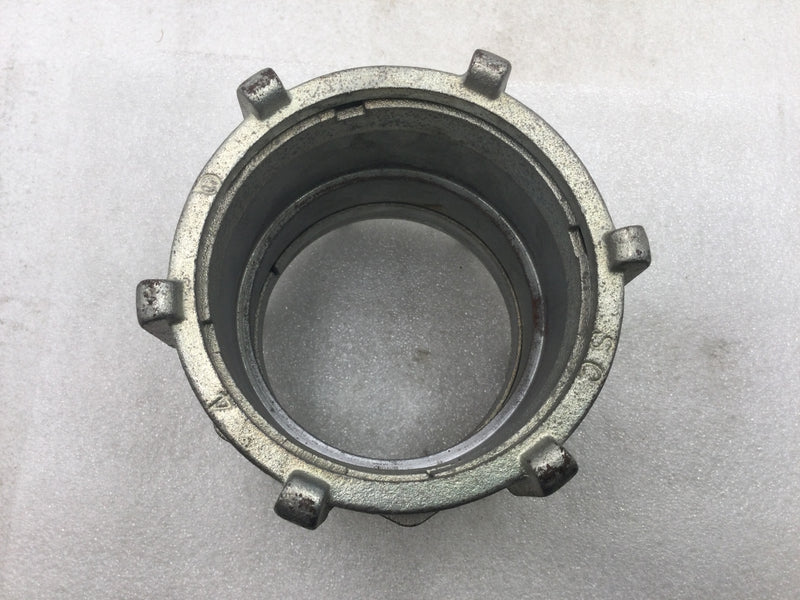 Bridgeport 3109 4" Rigid/IMC/SC Malleable Compression Coupling/Fitting