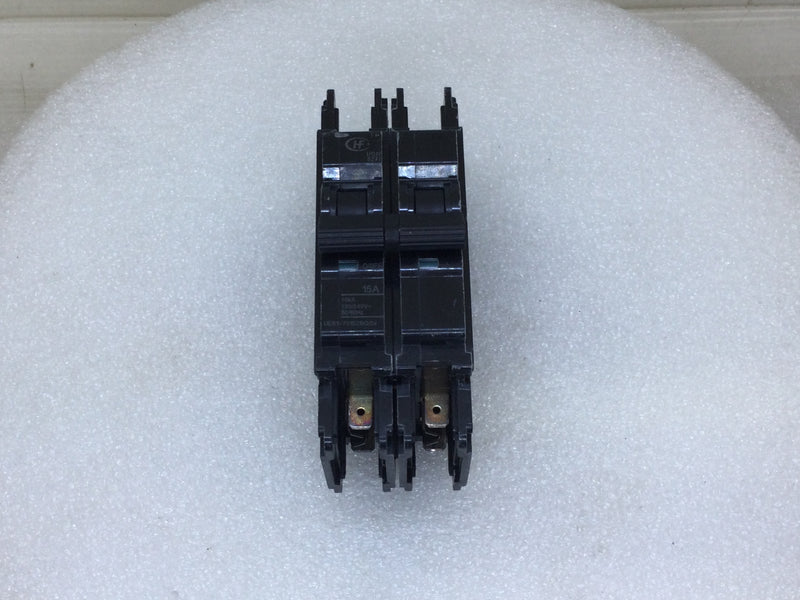 Hongfa UEB1-70152BQDx 15 Amp 2 Pole 120/240V Circuit Breaker