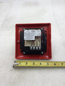Edwards/EST 757-7A-T 15/75 Candela 24 VDC Wall Mount Temporal Horn/Strobe in Red