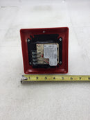 Edwards/EST 757-7A-T 15/75 Candela 24 VDC Wall Mount Temporal Horn/Strobe in Red