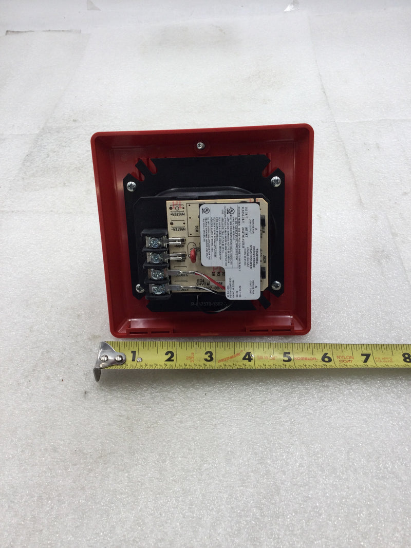 Edwards/EST 757-7A-T 15/75 Candela 24 VDC Wall Mount Temporal Horn/Strobe in Red