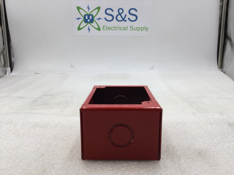 Edwards/EST 276B-RSB Red Metal/Steel Fire Alarm Surface Mount Box