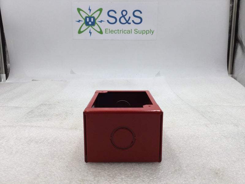 Edwards/EST 276B-RSB Red Metal/Steel Fire Alarm Surface Mount Box