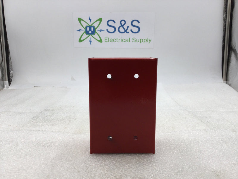 Edwards/EST 276B-RSB Red Metal/Steel Fire Alarm Surface Mount Box
