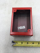 Edwards/EST 276B-RSB Red Metal/Steel Fire Alarm Surface Mount Box