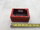 Edwards/EST 276B-RSB Red Metal/Steel Fire Alarm Surface Mount Box