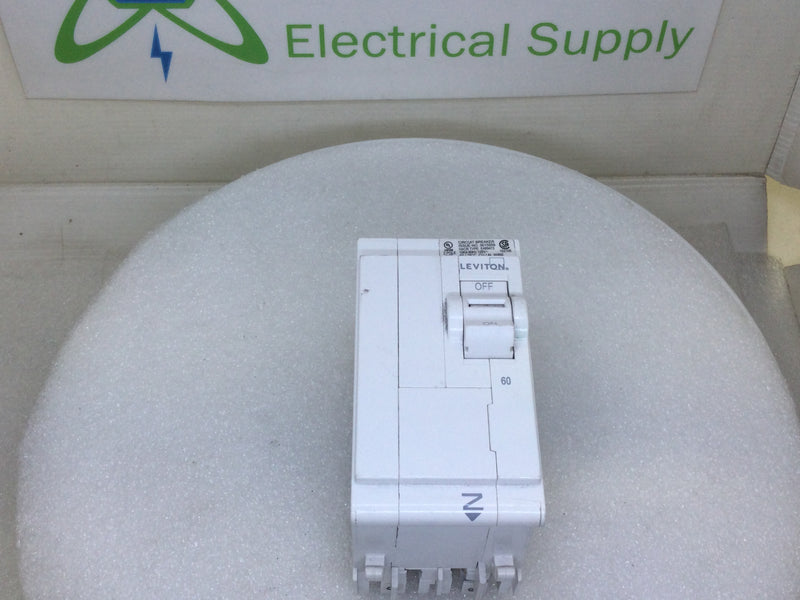 Leviton LB260 60 Amp 2 Pole 120/240v Plug on Standard Branch Circuit Breaker