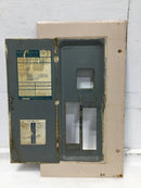 GE TM1615F/S 150 Amp 28 Space 120/240V Door Only w/Main 25 1/4" x 13 7/8" - Flaw