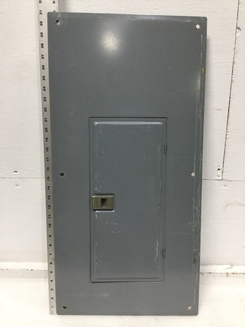 Square D QOC30U 125 Amp 30 Space 120/240V Panel Door Only w/Main 31" x 15 1/2"