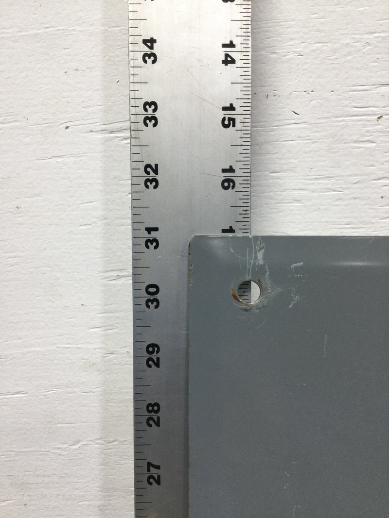 Square D QOC30U 125 Amp 30 Space 120/240V Panel Door Only w/Main 31" x 15 1/2"