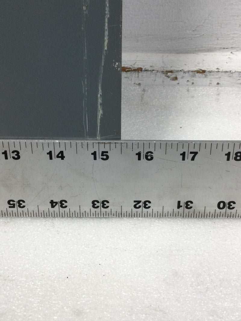 Square D QOC30U 125 Amp 30 Space 120/240V Panel Door Only w/Main 31" x 15 1/2"