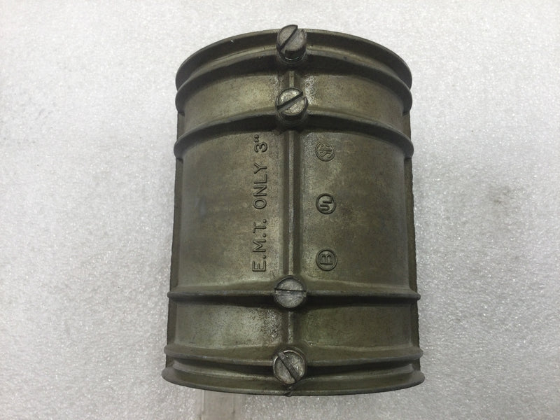 Bridgeport 247-DC3 3" EMT Only Set-Screw Coupling/Fitting
