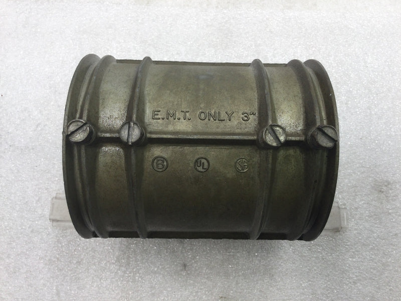 Bridgeport 247-DC3 3" EMT Only Set-Screw Coupling/Fitting