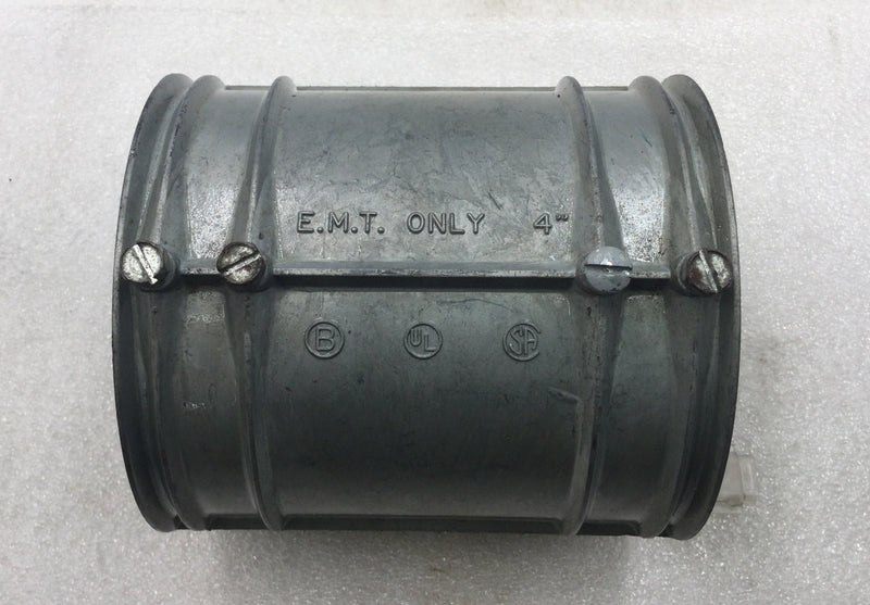 Bridgeport 4" EMT Only Set-Screw Coupling/Fitting
