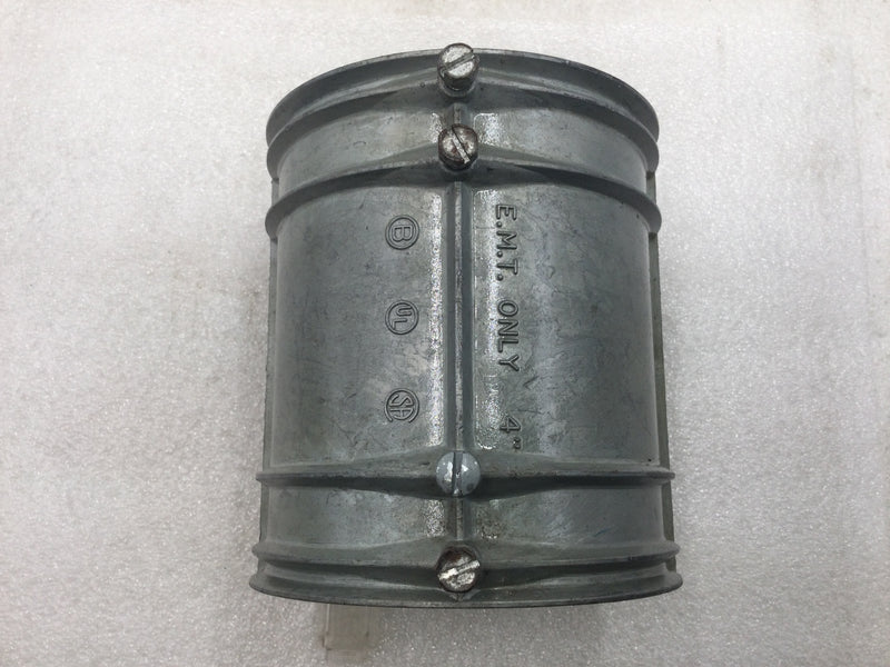 Bridgeport 4" EMT Only Set-Screw Coupling/Fitting