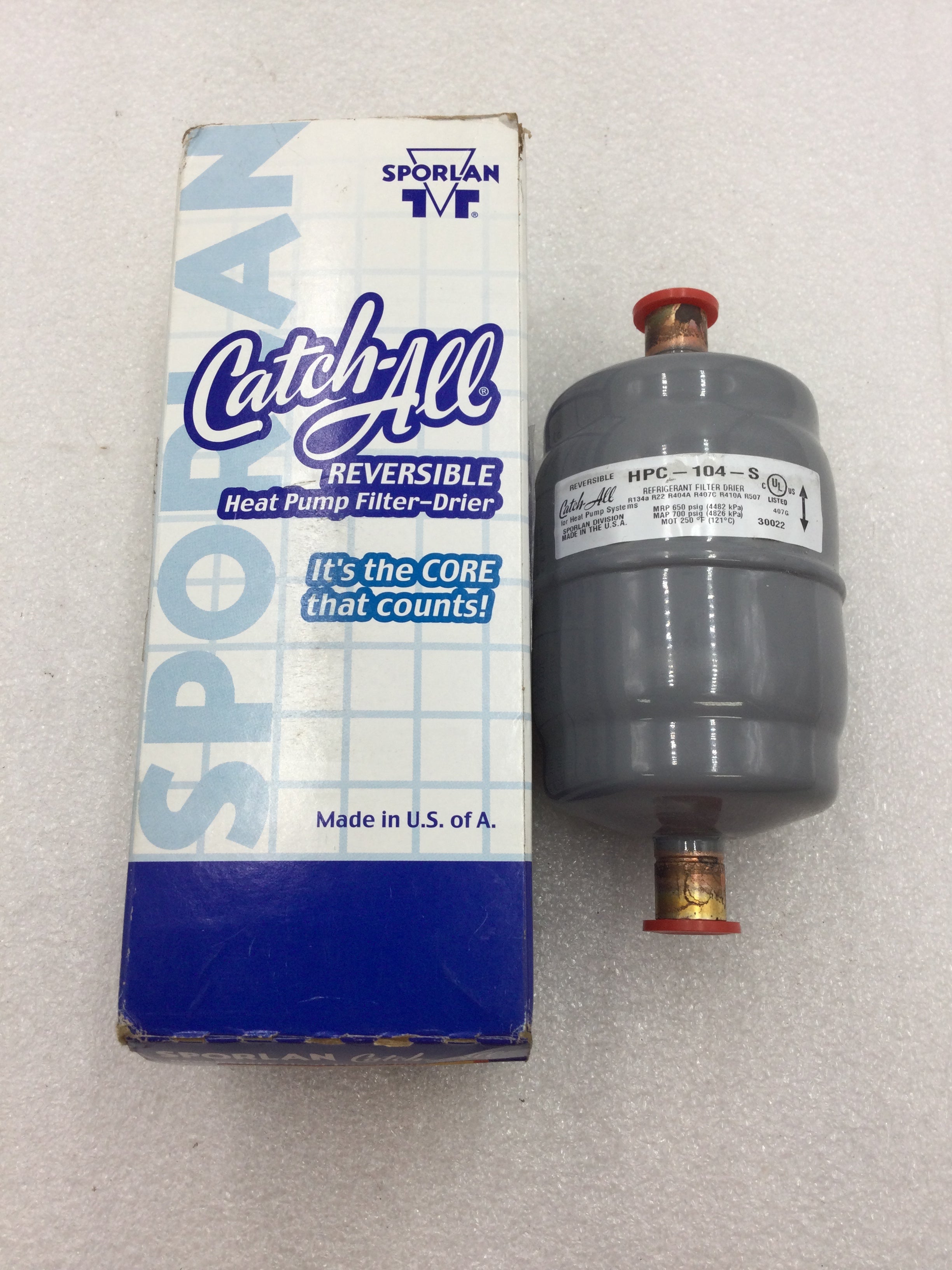 Sporlan Catch-All HPC-104-S Reversible Heat Pump Liquid Line Filter/Dr