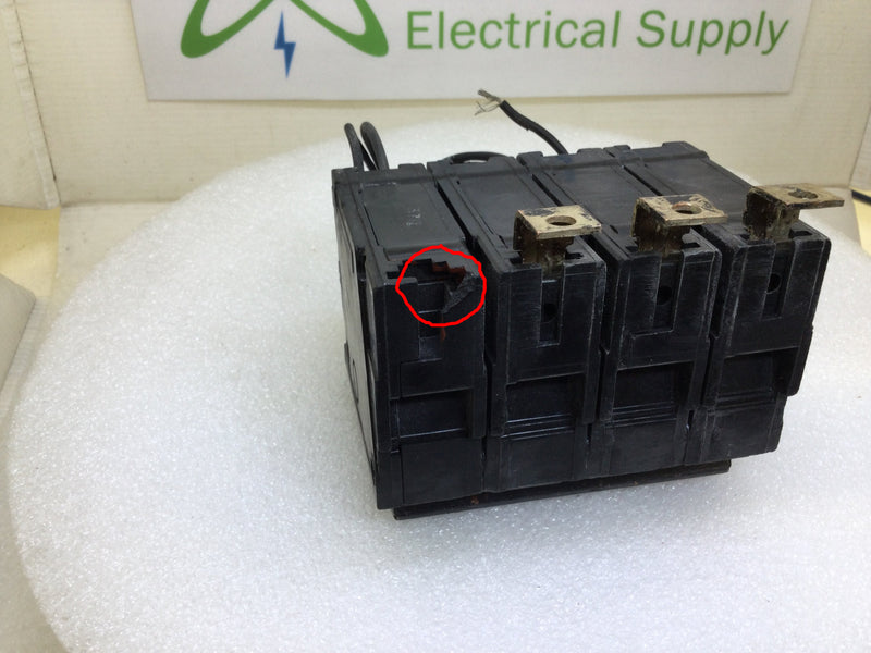 General Electric THQB32100ST1 100A 3P 240V Breaker w/Shunt Trip - Cosmetic Flaw