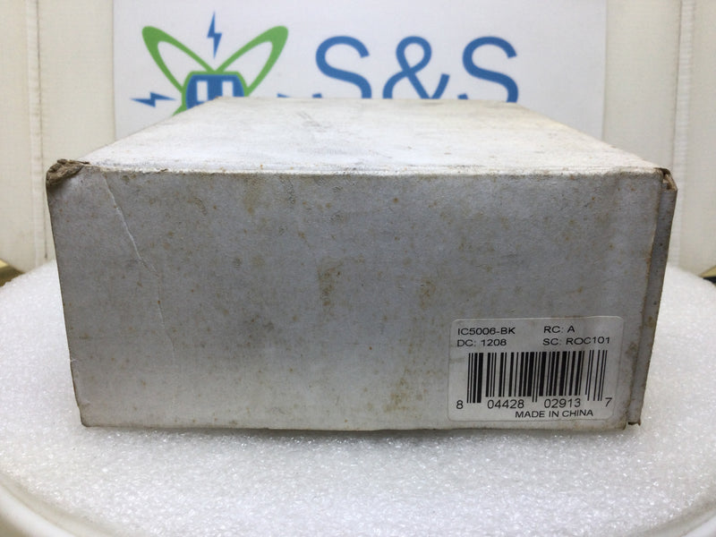 On-Q IC5006-BK High Impact Plastic Selective Call Back Box