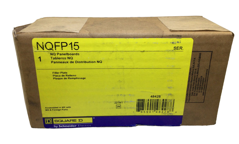 Square D NQFP15 NQ Panelboard Filler Plates - Box of 15