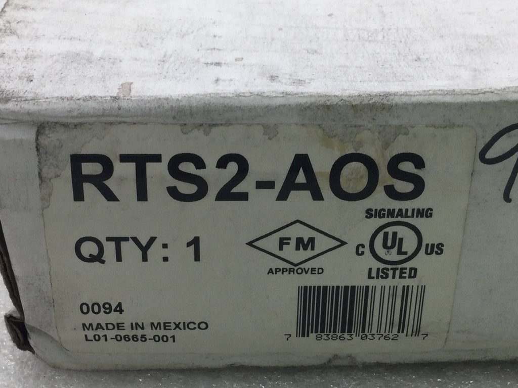 System Sensor Remote Test Switch Rts2 System Sensor RTS2-AOS 55mA 20-30V Smoke Automatic Fire Detector