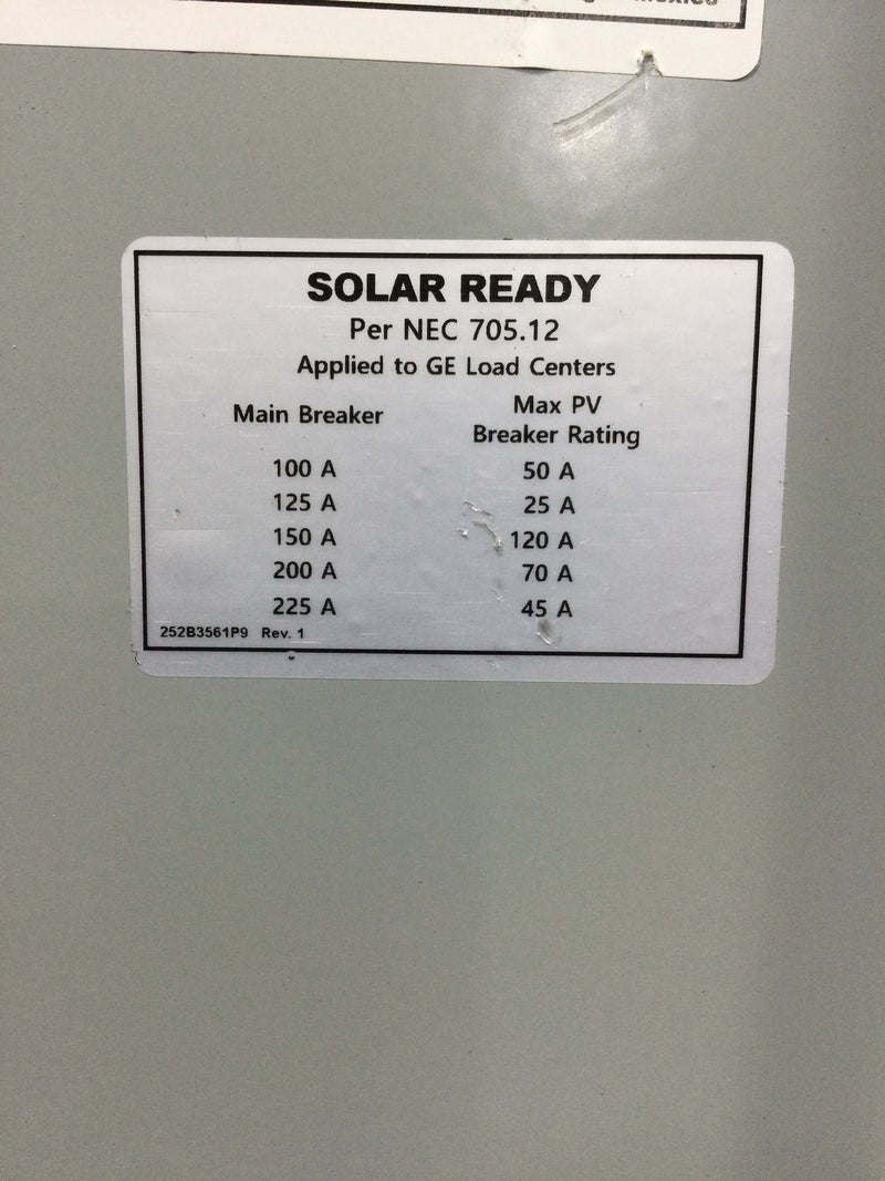GE TSM2020CSCUP PowerMark Gold 200 Amp Main Breaker 20-Space 40-Circuit Overhead/Underground Combination Meter Socket Load Center (TSM2020CSCUP)