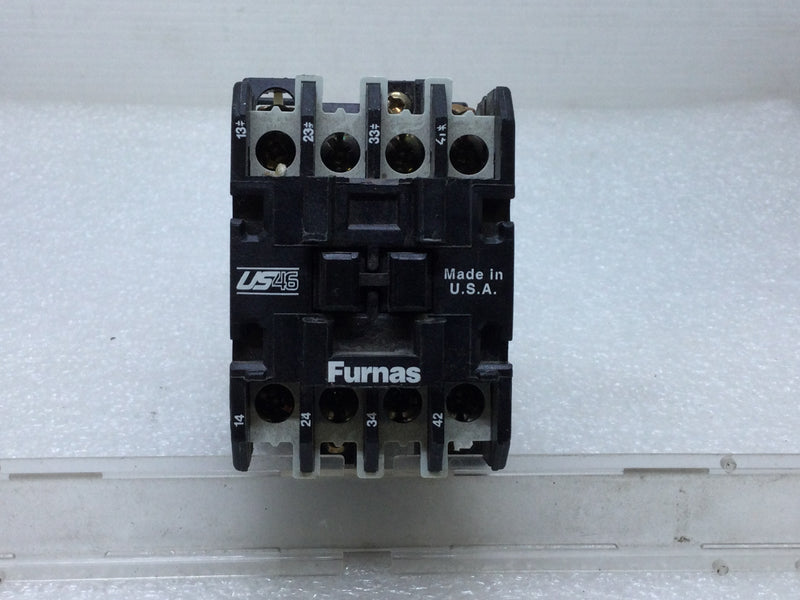 Furnas 46US31 Control Relay 10Amp Max. Continuous 110-120V 50/60Hz Series E NEMA A600/P600