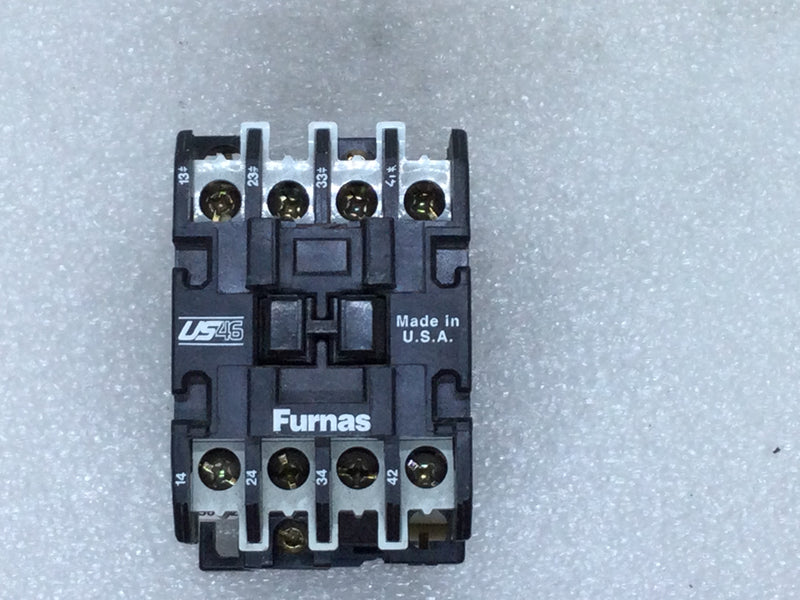 Furnas 46US31 Control Relay 10Amp Max. Continuous 110-120V 50/60Hz Series E NEMA A600/P600