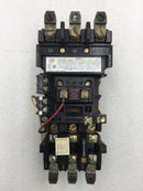 Allen Bradley 509-COD Size 2 Motor Starter/Contactor 45 Amp 3 Pole 115-575 VAC 3-25 HP with 120 VAC Coil and Thermal Overload Relay