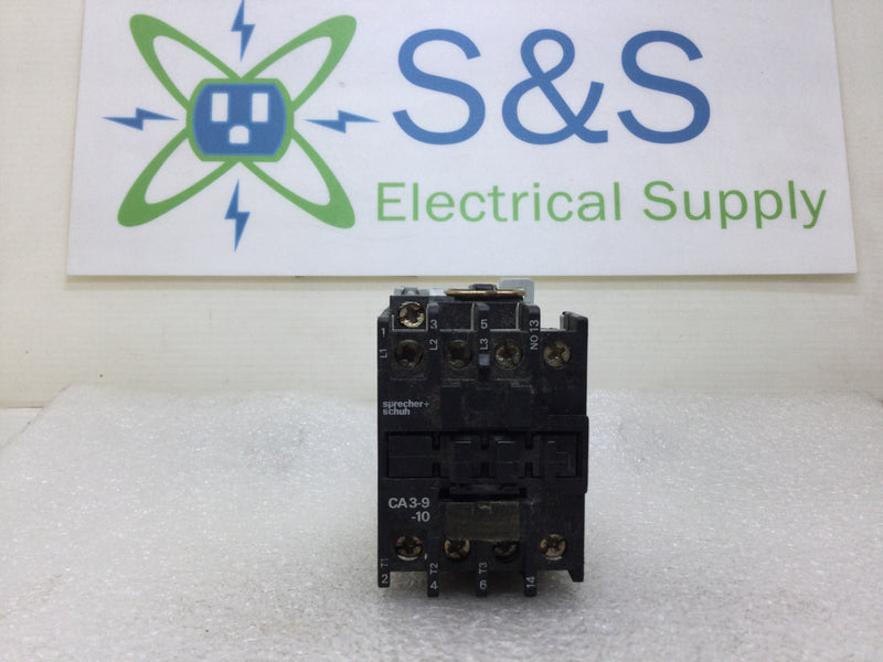 Sprecher & Schuh CA3-9C Nema Size 1 25 Amp 3 Phase 220-600 VAC Contactor/Motor Starter with 24 VDC Coil and Overload Relay