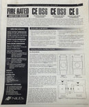 Niles CE DS6 Fire Rated Loudspeaker Enclosure 23 3/4" x 17"