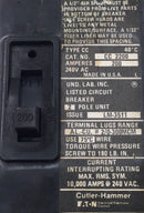 Eaton/Cutler-Hammer CC2200 200 Amp 2 Pole 240V Circuit Breaker - Cosmetic Flaw