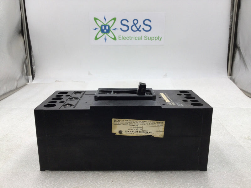 ITE FJ3-B125 125 Amp 3 Pole 600V Circuit Breaker w/Adjustable Trip