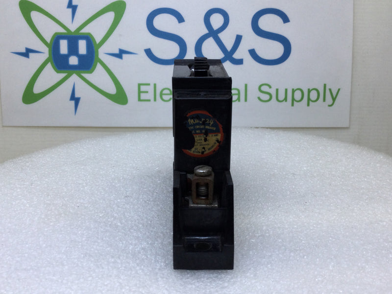 Murray CB-5104 15 Amp 1 Pole 125V Circuit Breaker - Cosmetic Flaw