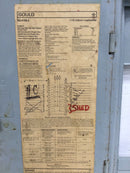 Gould/ITE GQ 412B-2 Indoor Load Center Cover/Door Only 16 Space 200 Amps 120/240V 19 1/8" x 15 1/2"