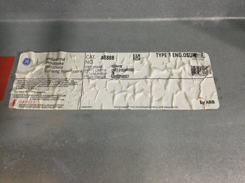 GE/General Electric AEF3244KBX 400 Amp 600V 3P/4WA 24 Space Panelboard