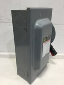 Square D H362N 60 Amp 3 Pole 600 VAC Type 1 Fusible Safety Switch 8.5" X 17.5"