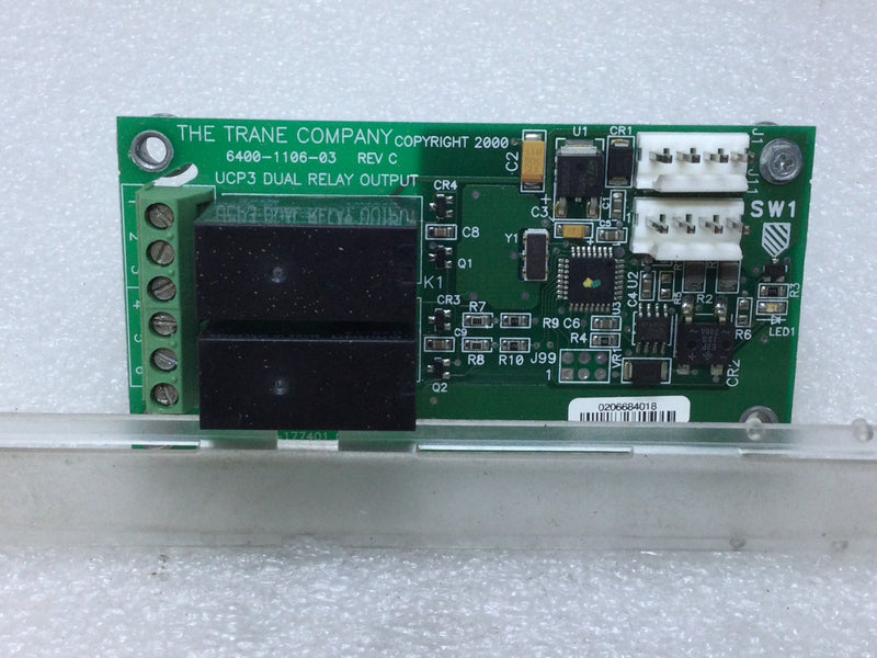 Trane  X13650733-06 UCP3 Dual Relay Output Circuit Board Rev F