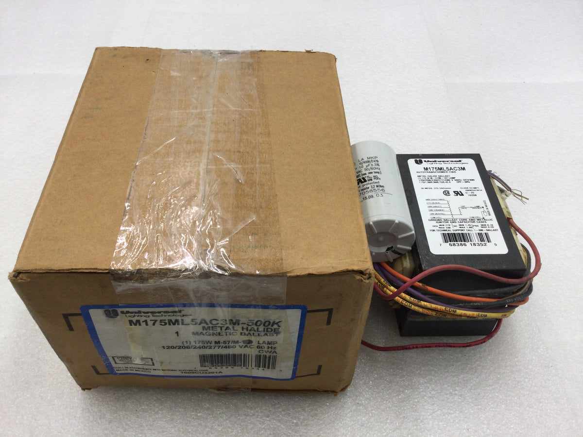 Universal Lighting M175ML5AC3M-500K Metal Halide Magnetic Ballast 175