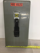 Square D Nema Size 3 Starter Class 8536 Type S 460 Volts Cover Only L22" x W11.5" x D3.5"