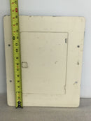 Zinsco ML12(6-12)CDG 125 Amp 120/240v 3 Wire Type 1 Panel Cover 15 1/4" x 12 1/8"
