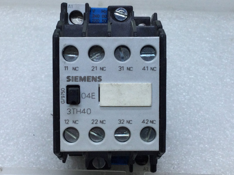 Siemens 3TH4004-0AP6 Control Relay 10 Amp 230-690V VDE 0660