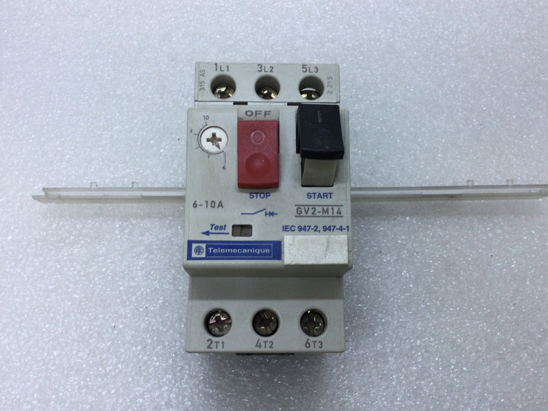Schneider Electric/Telemecanique GV2-M14 Motor Circuit Breaker 6-10Amp 690V