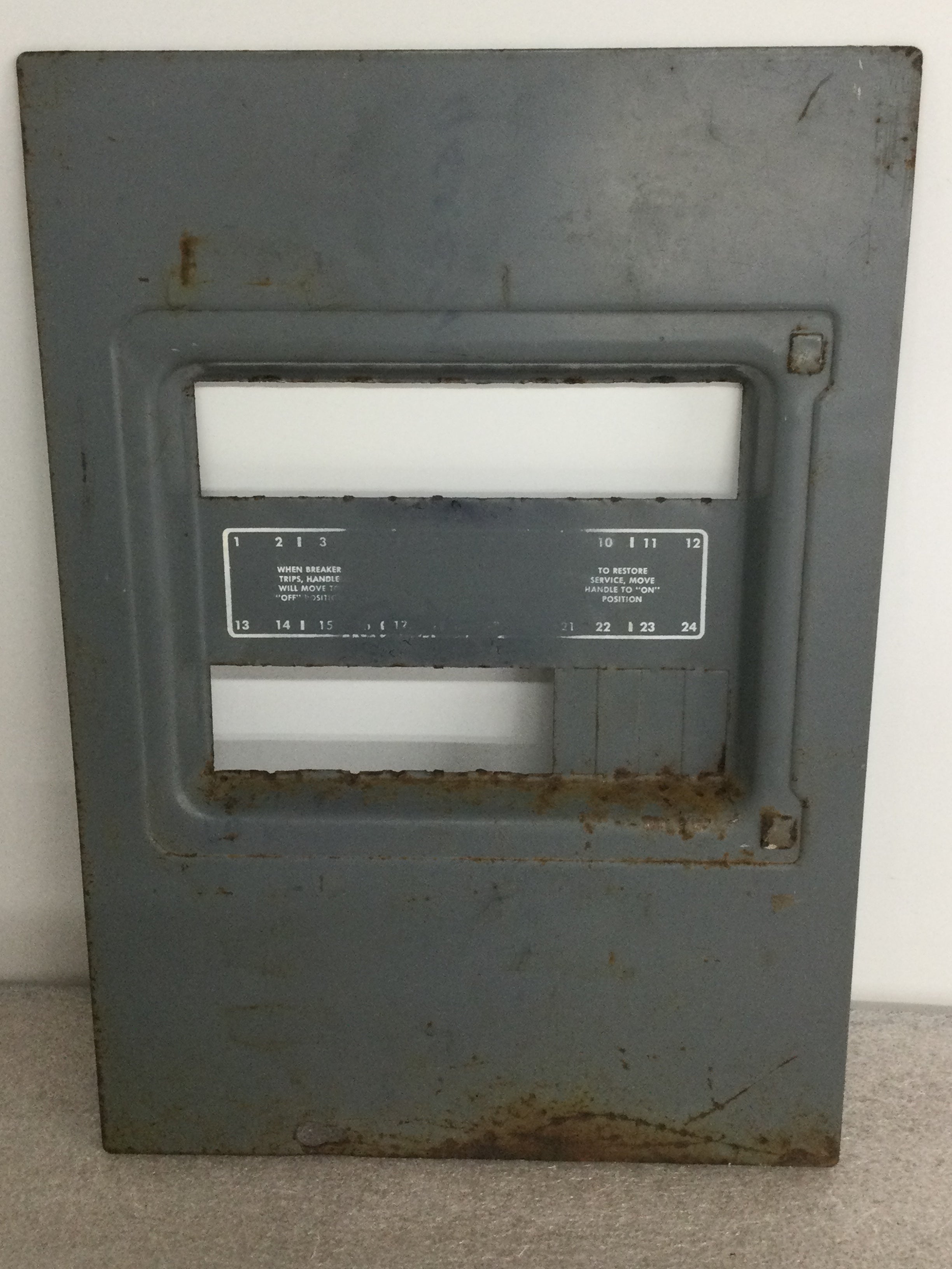 FPE Stab-Lok Load Center Dead Front/Cover 24 Space 12.75