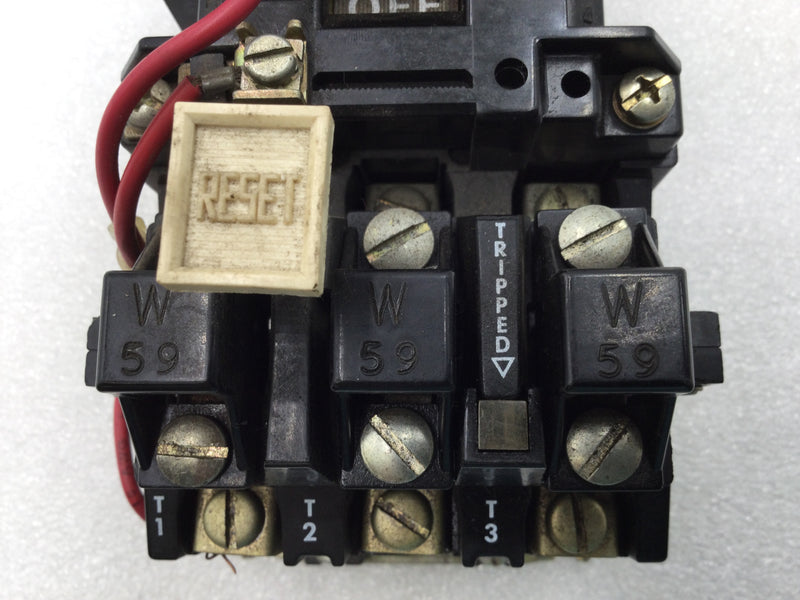 Allen-Bradley 509-BOD 27 Amp 3 Pole 600V Starter w/