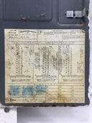 Zinsco ML12(12-24) 125 Amp 12 Space 120/240V Panel Door 21 1/4" x 10 7/8"