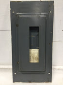 Zinsco ML12(12-24) 125 Amp 12 Space 120/240V Panel Door 21 1/4" x 10 7/8"