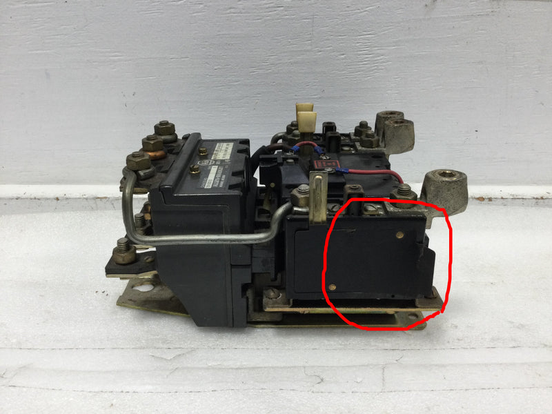 Allen-Bradley 709-EOD103 3 Pole 200-575 VAC 100 HP Motor Starter w/120 VAC Coil